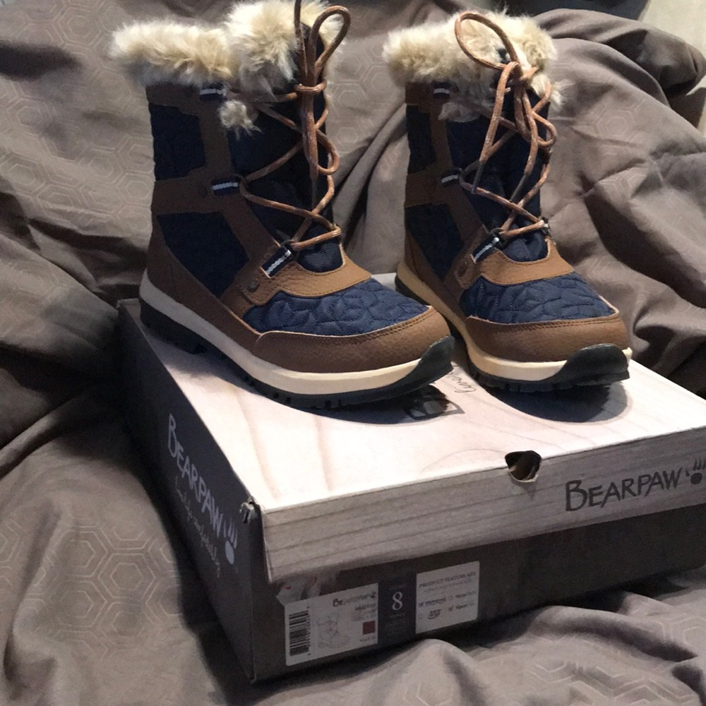 Bear paw Marina, Hickory/Navy size 8